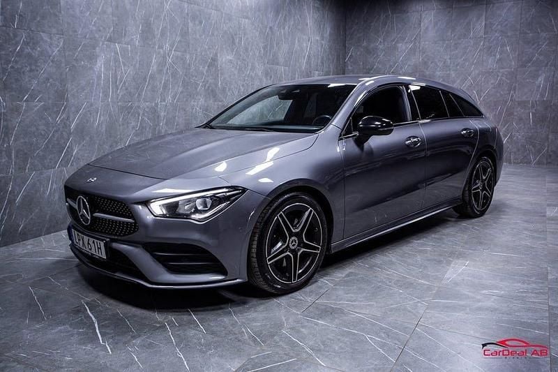 Begagnad Mercedes CLA200 Shooting Brake AMG line 163 HK (119 kW) 2019 Mörkgrå Kombi