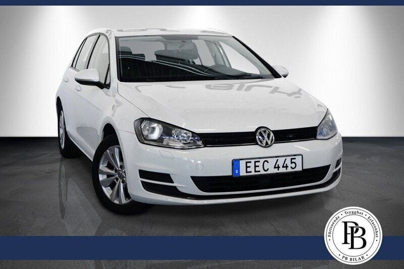 Vit Begagnad 2014 VW Golf VII Halvkombi | 69 900 kr (Bra pris) - Bild 1/3