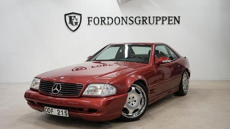 Röd Begagnad 1992 Mercedes SL500 Cab | 199 800 kr - Bild 1/4