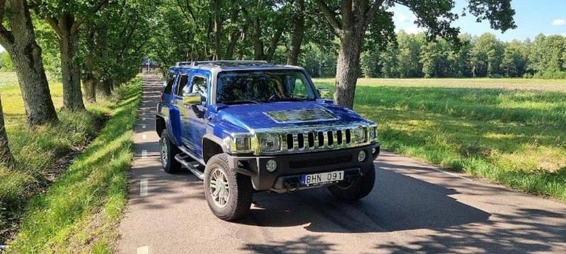 Blå Begagnad 2007 Hummer H3 SUV | 190 000 kr - Bild 1/4