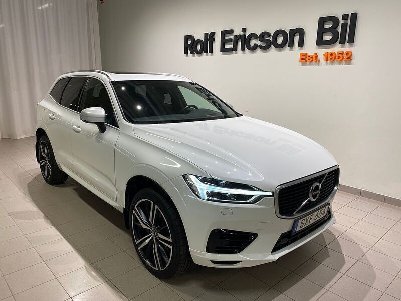 Vit Begagnad 2019 Volvo XC60 R-Design SUV | 369 500 kr (Bra pris) - Bild 1/4