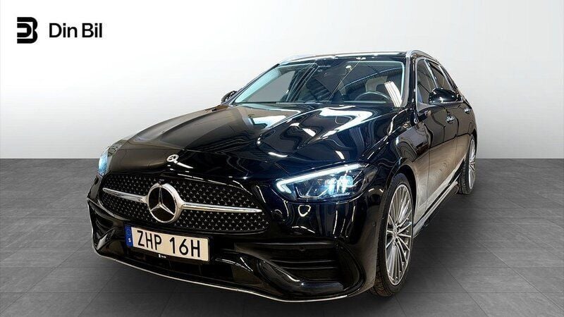 Svart Begagnad 2022 Mercedes C220 AMG Kombi | 414 900 kr (Marknadspris) - Bild 1/4