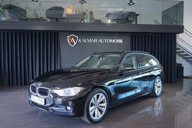 Svart Begagnad 2014 BMW 318 Sport Line Kombi | 109 900 kr (Bra pris) - Bild 1/4
