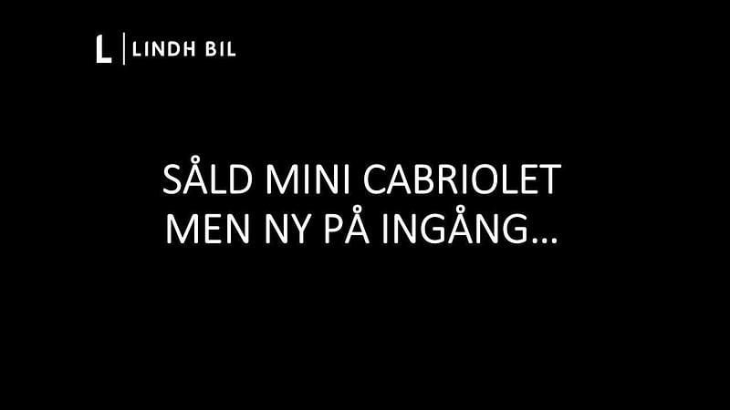 Ljusblå (carribean aqua metallic) Begagnad 2020 Mini Cooper S Cabriolet Chili Cab | 289 900 kr (Marknadspris) - Bild 1/3