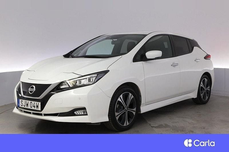 Vit Begagnad 2021 Nissan Leaf 360º Halvkombi | 191 900 kr (Marknadspris) - Bild 1/4
