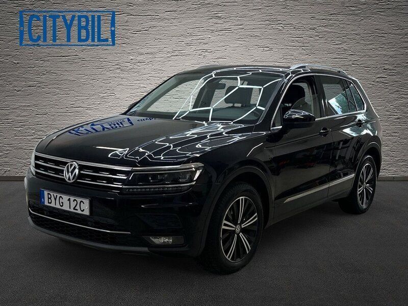 Svart Begagnad 2019 VW Tiguan GT SUV | 224 900 kr (Marknadspris) - Bild 1/4