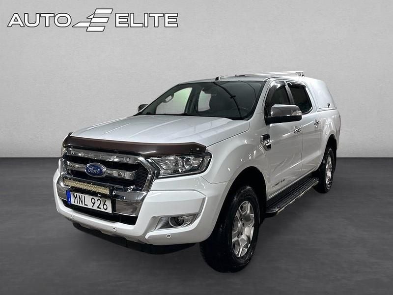 Vit Begagnad 2018 Ford Ranger Limited Pickup | 188 800 kr (Marknadspris) - Bild 1/4
