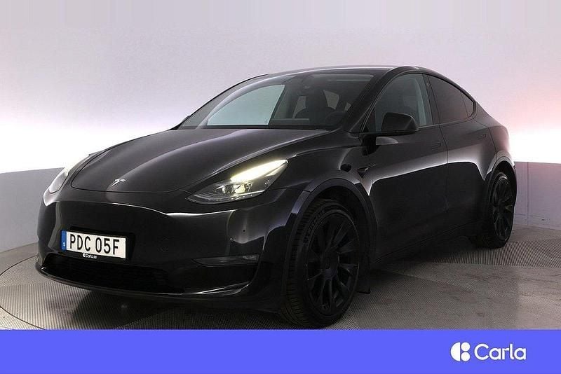 Svart Begagnad 2022 Tesla Model Y Long Range SUV | 348 900 kr (Superpris) - Bild 1/4