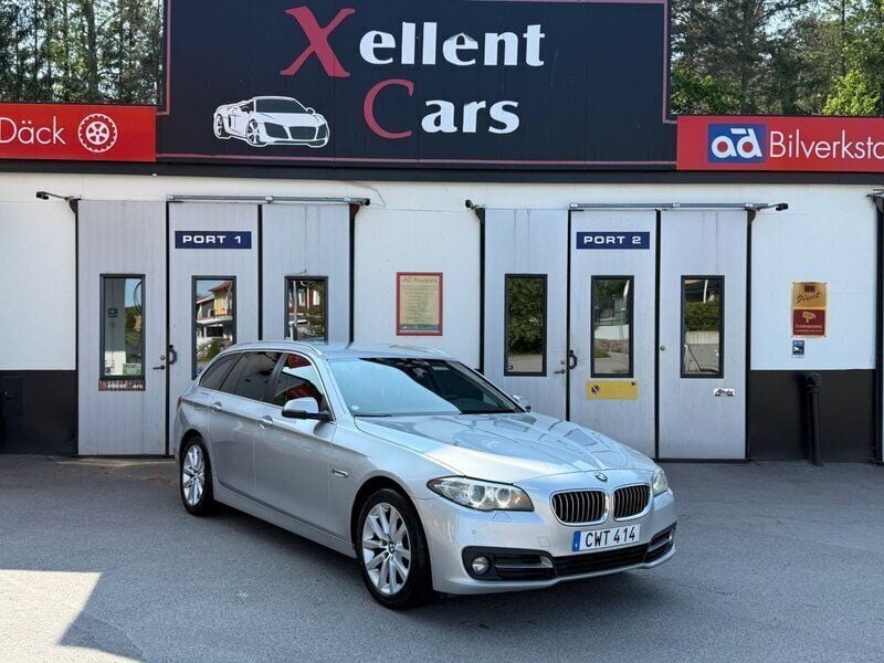 Silver Begagnad 2014 BMW 530 M Sport Kombi | 174 700 kr (Bra pris) - Bild 1/4
