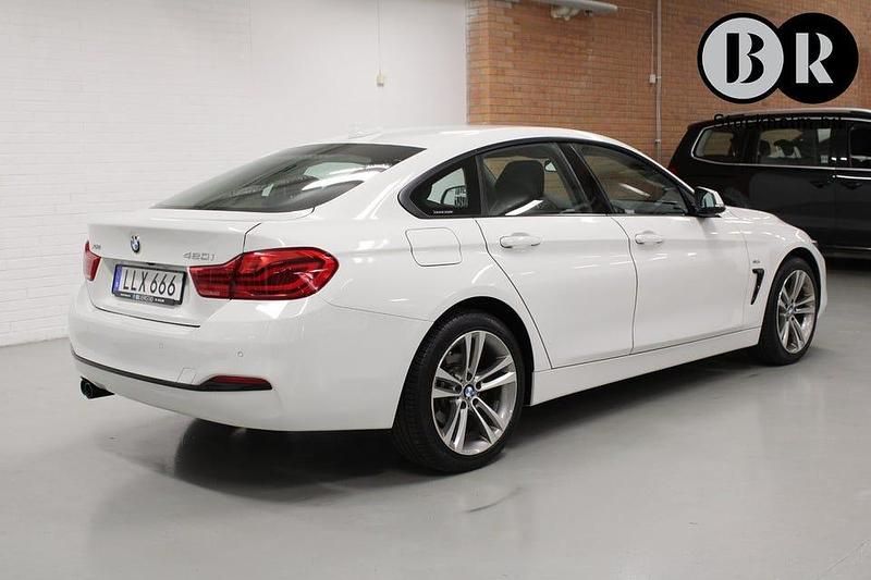 Begagnad BMW 420 Gran Coupé Sport Line 184 HK (135 kW) 2018 Vit Sportkupé