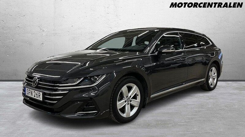 Mörkgrå Begagnad 2021 VW Arteon R-line Kombi | 325 000 kr (Marknadspris) - Bild 1/4