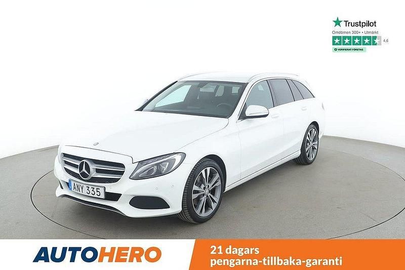 Vit Begagnad 2014 Mercedes C220 Avantgarde Kombi | 199 000 kr (Marknadspris) - Bild 1/4