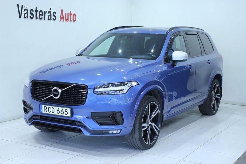 Blå Begagnad 2015 Volvo XC90 R-Design SUV | 249 000 kr - Bild 1/4