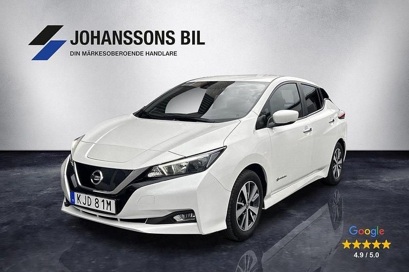 Vit Begagnad 2019 Nissan Leaf Halvkombi | 149 900 kr (Marknadspris) - Bild 1/4