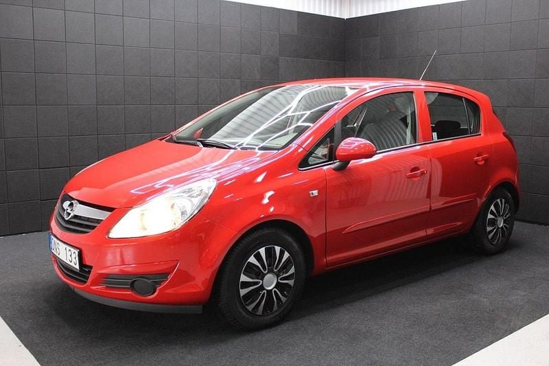 Röd Begagnad 2007 Opel Corsa Halvkombi | 39 000 kr (Marknadspris) - Bild 1/4