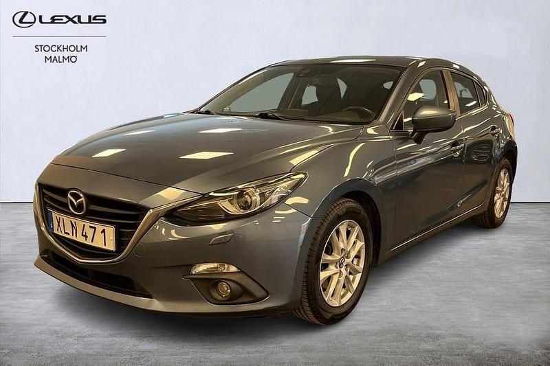 Begagnad Mazda 3 Inclusive 121 HK (88 kW) 2016 Blå Halvkombi