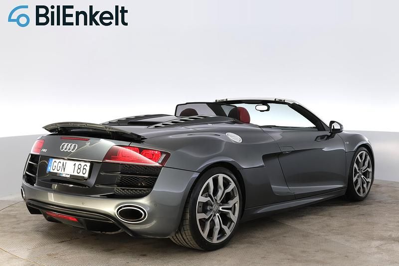 Begagnad Audi R8 Spyder 532 HK (391 kW) 2012 Grå Cab