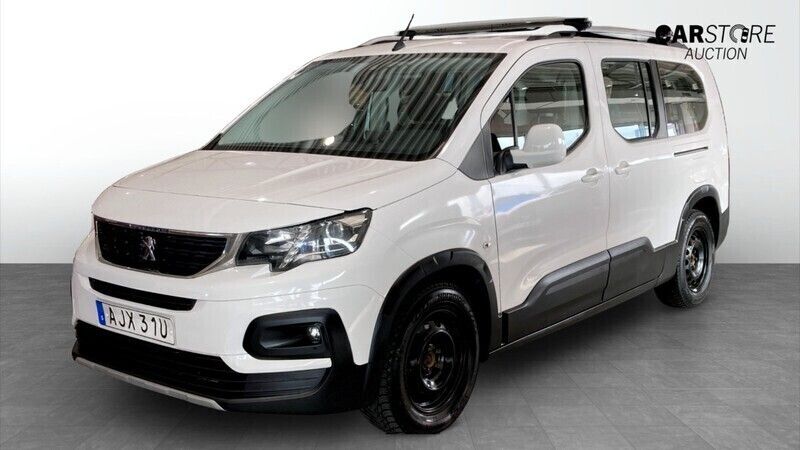 Vit (white) Begagnad 2020 Peugeot Rifter Minibuss | 199 900 kr (Marknadspris) - Bild 1/4