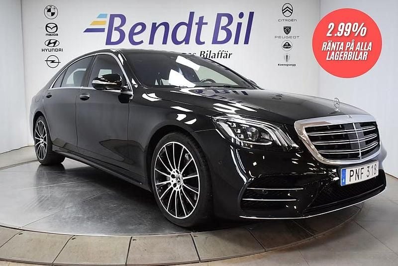 Begagnad Mercedes S400 Exclusive 340 HK (250 kW) 2018 Svart Sedan