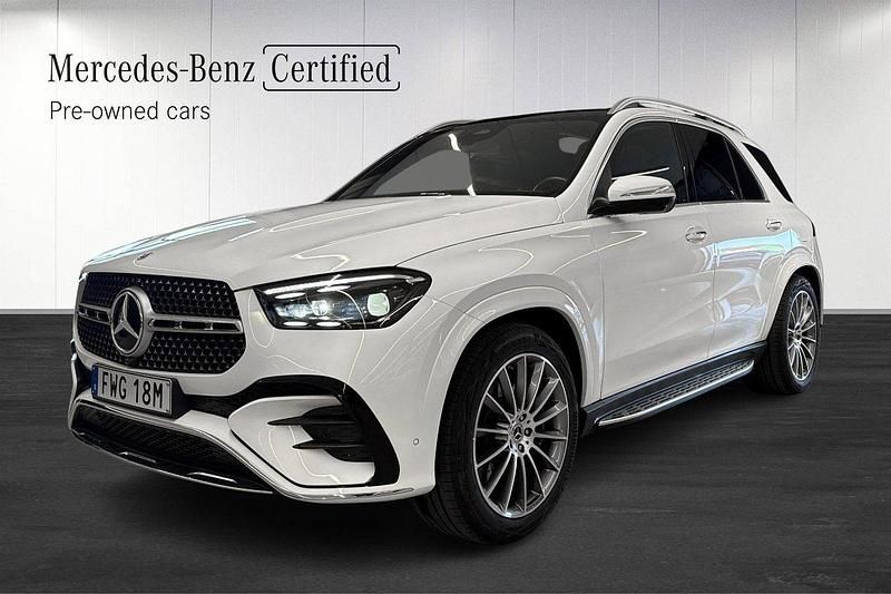Vit Begagnad 2024 Mercedes GLE350e AMG line SUV | 979 000 kr (Marknadspris) - Bild 1/4