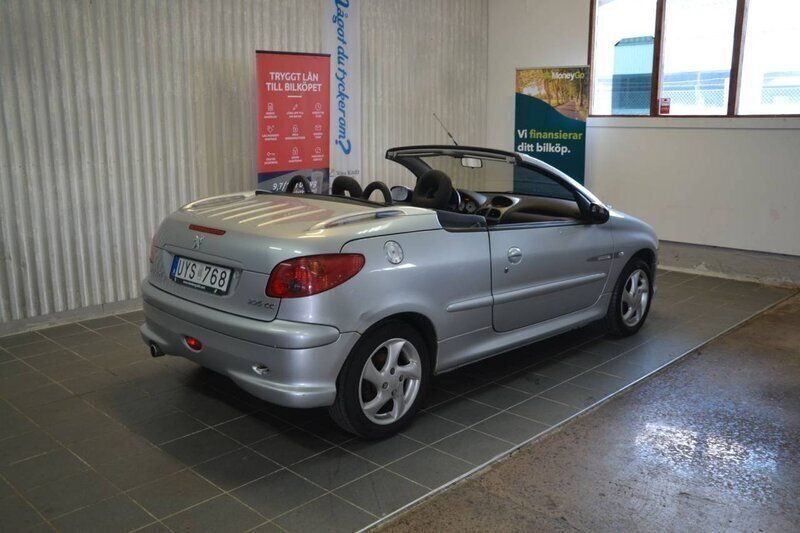 Begagnad Peugeot 206 CC 109 HK (80 kW) 2004 Ljusgrå Cab