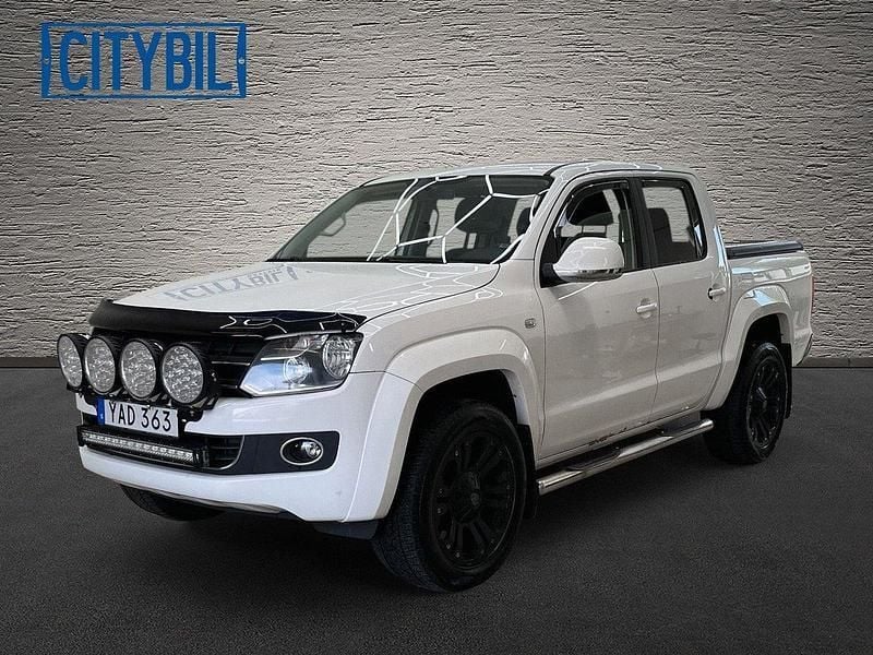 Vit Begagnad 2016 VW Amarok Highline Pickup | 149 900 kr (Superpris) - Bild 1/4