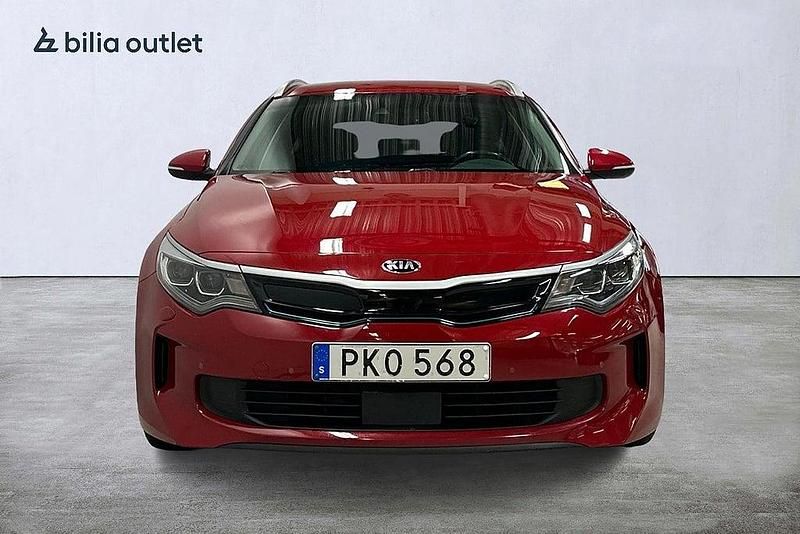 Begagnad Kia Optima Hybrid Sport 2018 Röd Sedan