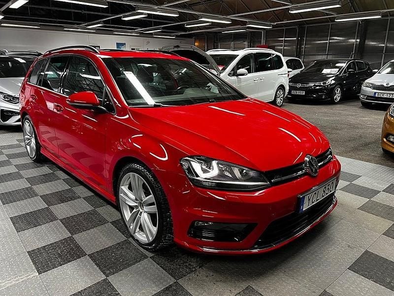 Röd Begagnad 2016 VW Golf VII GT Kombi | 149 000 kr (Marknadspris) - Bild 1/4