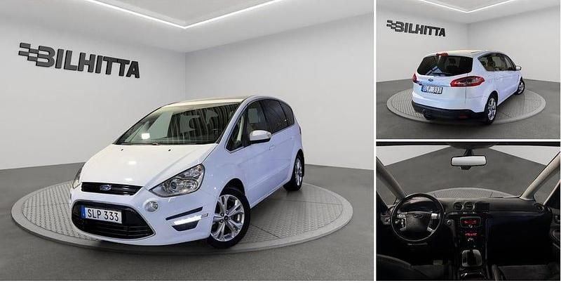 Vit Begagnad 2012 Ford S-MAX Business Edition Minibuss | 89 900 kr (Marknadspris) - Bild 1/4