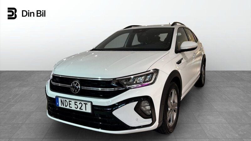 Vit Begagnad 2022 VW Taigo R-line SUV | 229 900 kr (Marknadspris) - Bild 1/4