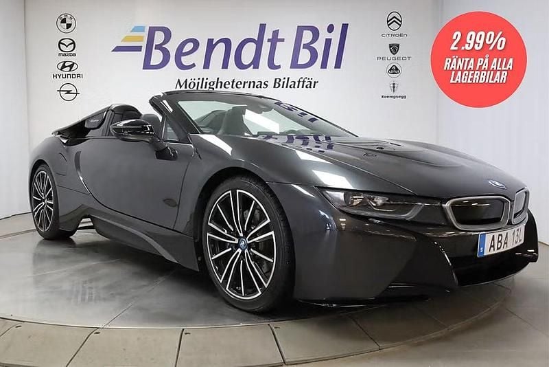 Sophisto grey brilliant effect Begagnad 2019 BMW i8 Shadowline Cab | 1 199 000 kr - Bild 1/4
