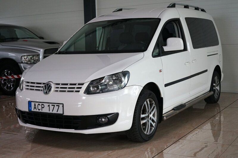 Vit Begagnad 2013 VW Caddy Maxi Minibuss | 129 500 kr (Dyr) - Bild 1/4