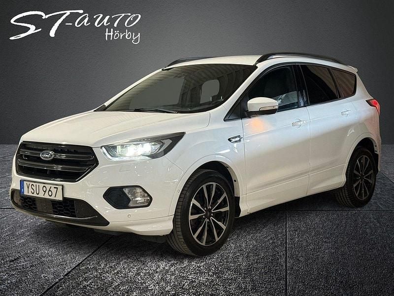 Vit Begagnad 2018 Ford Kuga ST-Line SUV | 175 900 kr - Bild 1/4