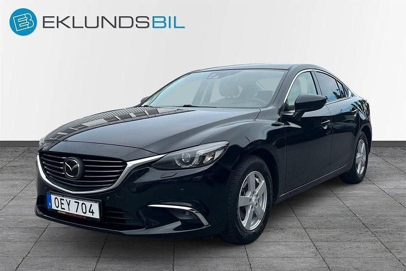 Svart Begagnad 2016 Mazda 6 Optimum Sedan | 179 900 kr (Marknadspris) - Bild 1/4