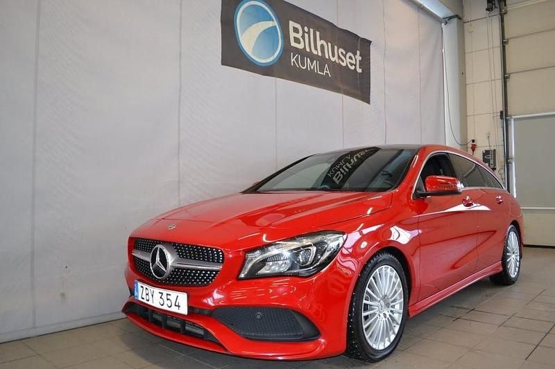 Begagnad Mercedes CLA180 Shooting Brake AMG 122 HK (89 kW) 2017 Röd Kombi