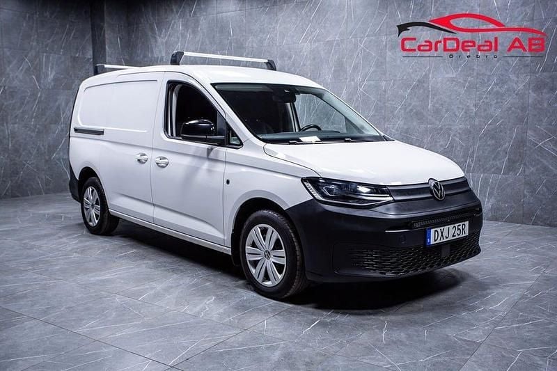 Vit Begagnad 2022 VW Caddy Maxi Minibuss | 208 800 kr (Superpris) - Bild 1/4
