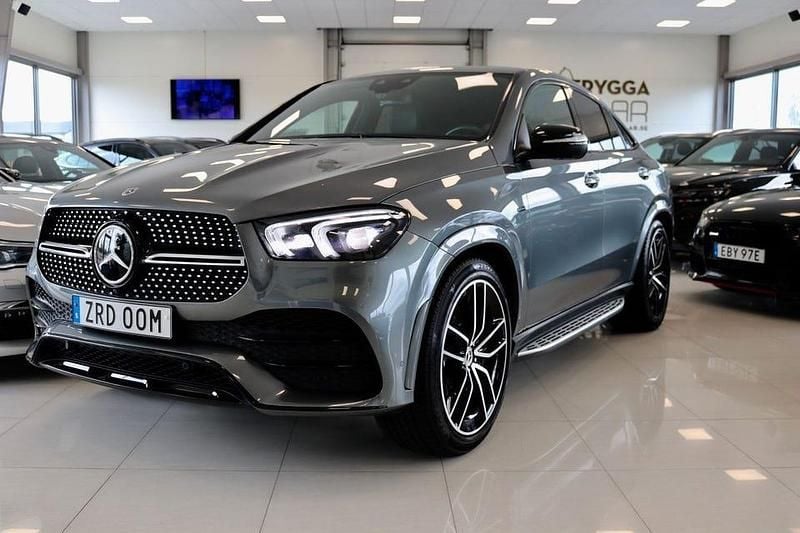 Grå Begagnad 2021 Mercedes GLE350 AMG Line Premium Plus Sportkupé | 779 000 kr (Dyr) - Bild 1/4