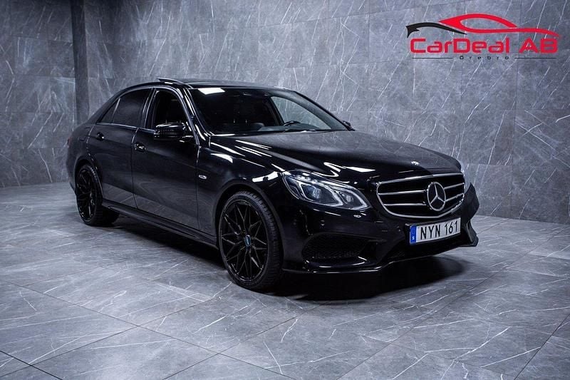 Svart Begagnad 2015 Mercedes E350 AMG Sedan | 199 800 kr (Superpris) - Bild 1/4