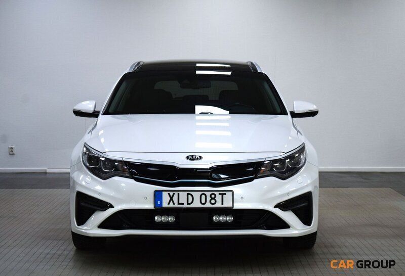 Vit Begagnad 2019 Kia Optima Hybrid 2 Sedan | 229 900 kr (Lite dyr) - Bild 1/4