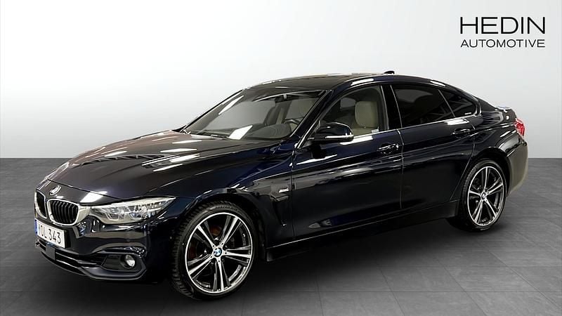 Begagnad BMW 430 Sport Line 252 HK (185 kW) 2017 Blå Sportkupé