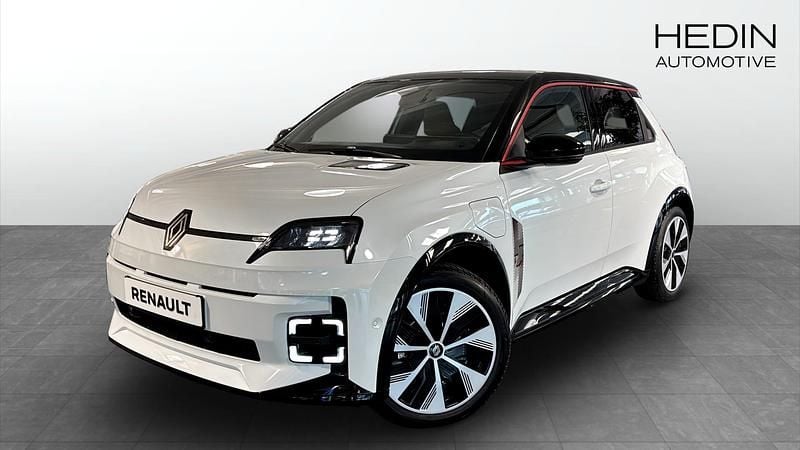 Ny Renault R5 Iconic 110 kW (150 HK) 2025 Vit Halvkombi