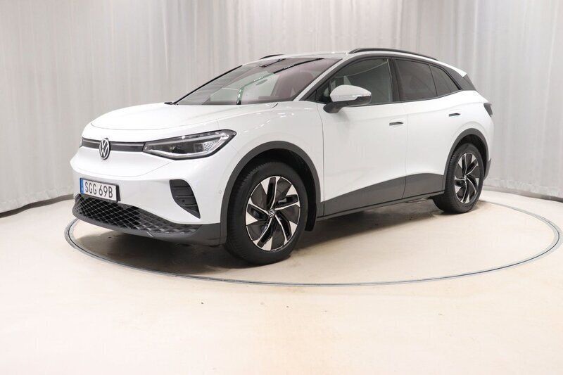 Vit (glacier white metallic) Begagnad 2024 VW ID.4 Pro SUV | 538 800 kr - Bild 1/4