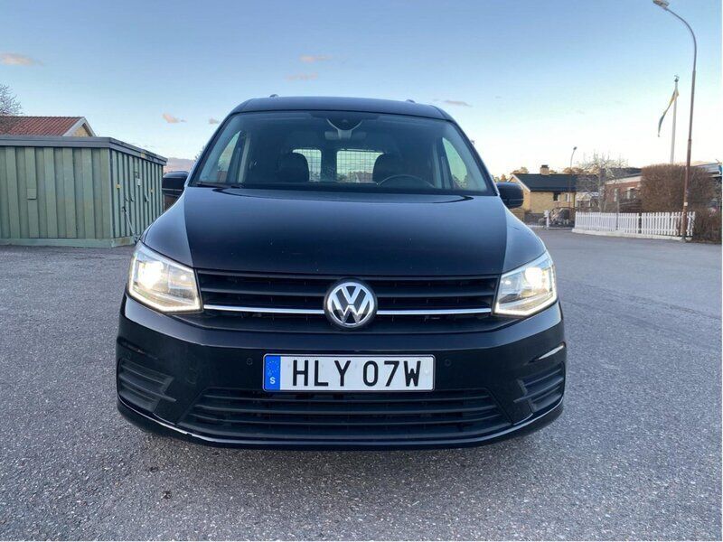 Svart Begagnad 2019 VW Caddy Edition Minibuss | 176 000 kr (Marknadspris) - Bild 1/4