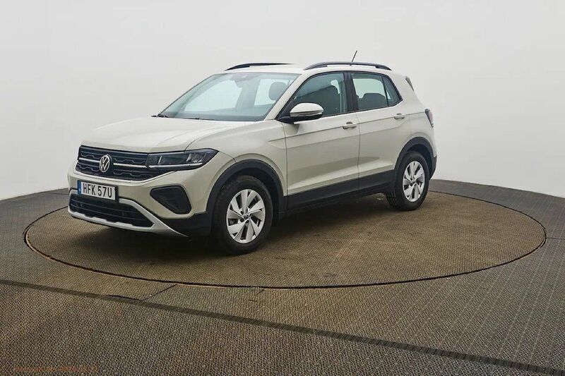 Ljusgrå Begagnad 2024 VW T-Cross Life SUV | 207 500 kr (Marknadspris) - Bild 1/4