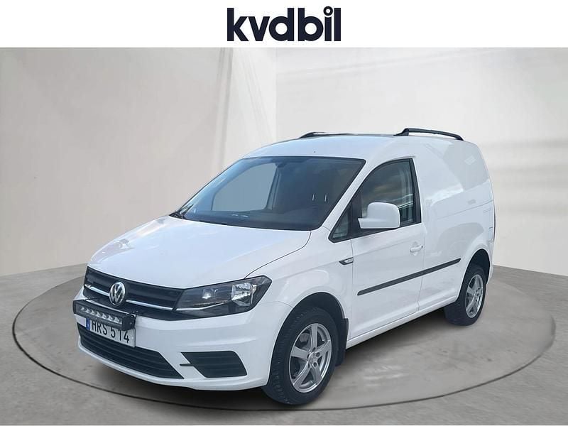 Vit Begagnad 2018 VW Caddy Minibuss | 159 000 kr (Marknadspris) - Bild 1/3
