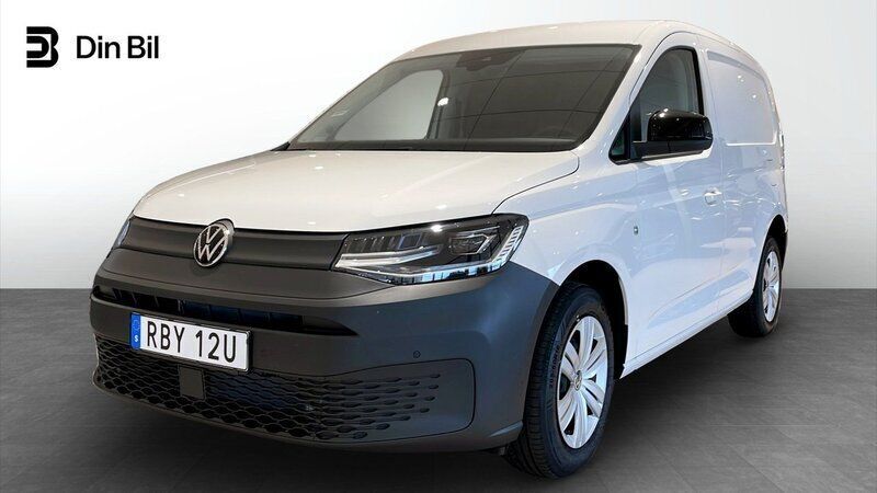 Vit (candyvit) Ny 2025 VW Caddy Minibuss | 414 375 kr (Marknadspris) - Bild 1/4