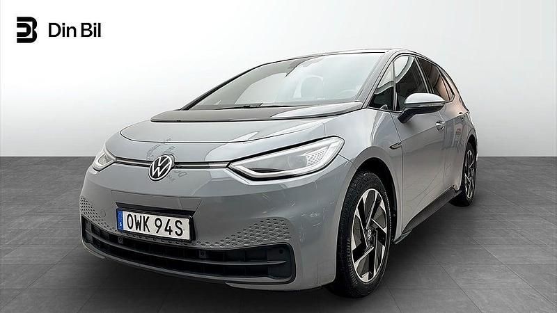 Moonstone grey/black Begagnad 2020 VW ID.3 Pro Performance Halvkombi | 254 900 kr (Marknadspris) - Bild 1/4