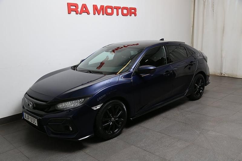 Begagnad Honda Civic Sport Plus 182 HK (133 kW) 2021 Mörkblå Halvkombi