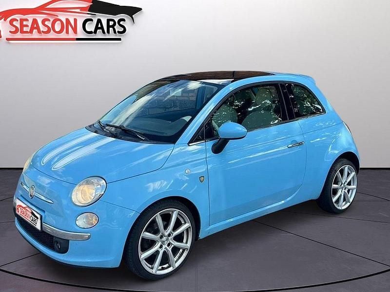 Blå Begagnad 2010 Fiat 500 Lounge Halvkombi | 54 900 kr (Marknadspris) - Bild 1/4