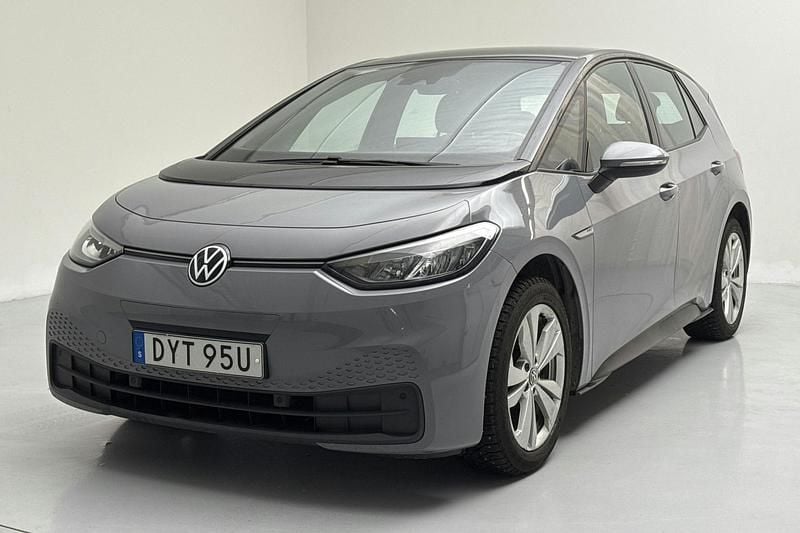 Grå Begagnad 2021 VW ID.3 Pro Halvkombi | 119 000 kr - Bild 1/4